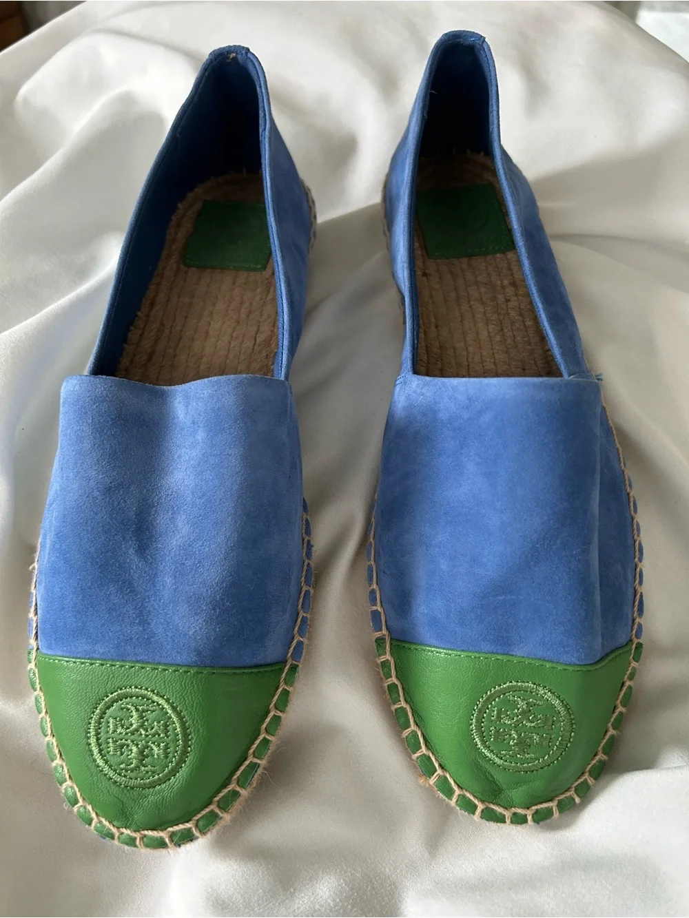 NWOT Tory Burch Toe-Cap Color Block Flat Espadrilles. Women’s Size 10